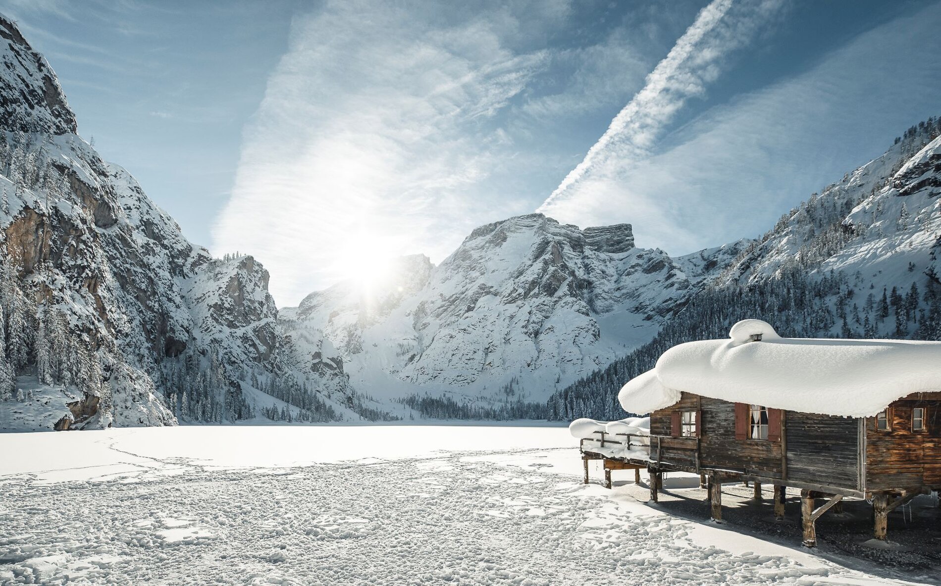 Pragser Wildsee Winter